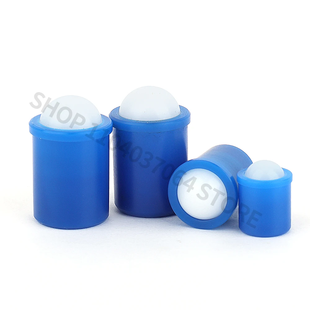 Blue POM Ball Plastic Step Positioning Ball Spring Head Plunger Ball Screw for Precision Engineering Applications