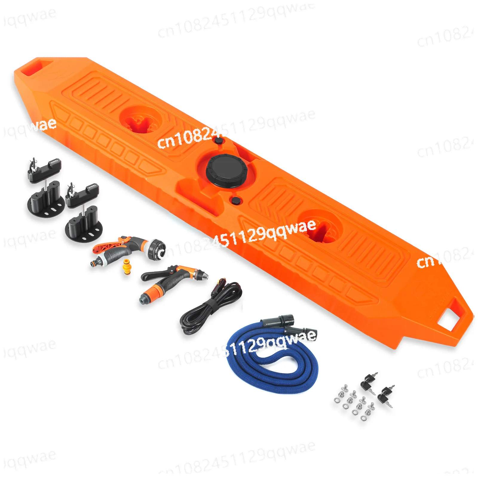 

Large capacity 30L roof water tank 12V water pump booster with shower built-in automatic rewinding water pipe off-road