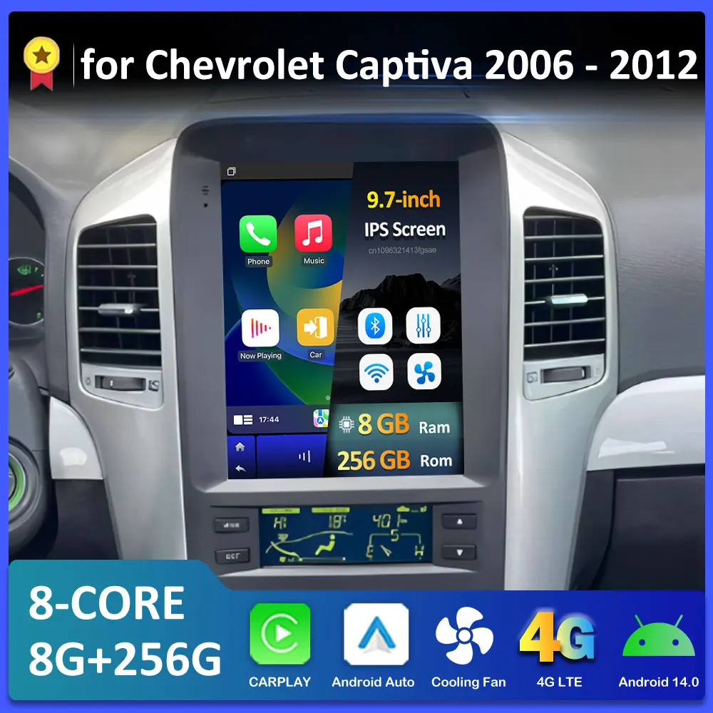 Android Auto inalámbrico Carplay para Chevrolet Captiva 2006 2007 2008 2009 2010 2011 2012 navegación GPS Bluetooth WIFI Accesorios