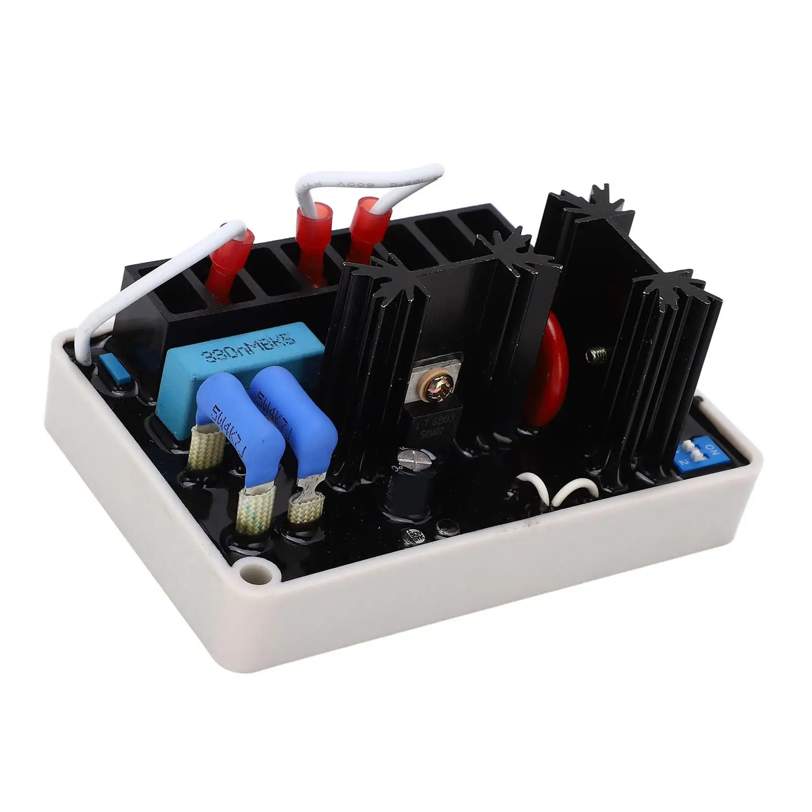 منظم جهد كهربائي أوتوماتيكي منخفض الاستهلاك AVR للمولدات الصناعية 85 إلى 135 فولت 190 إلى 240 فولت تيار متردد ABS Shell #5