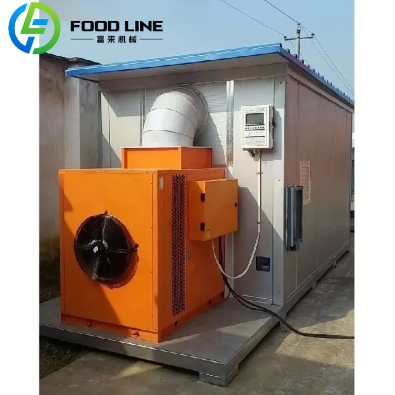 PLC Controlled High Efficiency Heat Pump Dryer Automatic Drying Equipment for Tea Leaves and Flowers Energy Saving