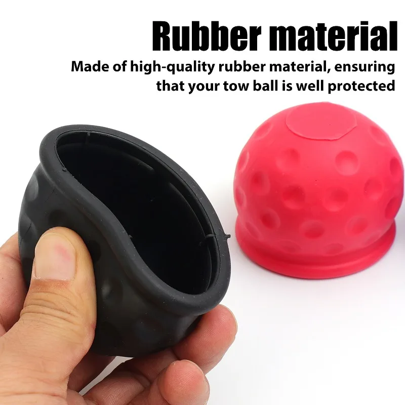 Universal Hitch Trailer Towball Protect Tow Bar Ball Cover Cap Dustproof Trailer Ball Cover Tow Bar Cap Car Accessories 1-4pcs