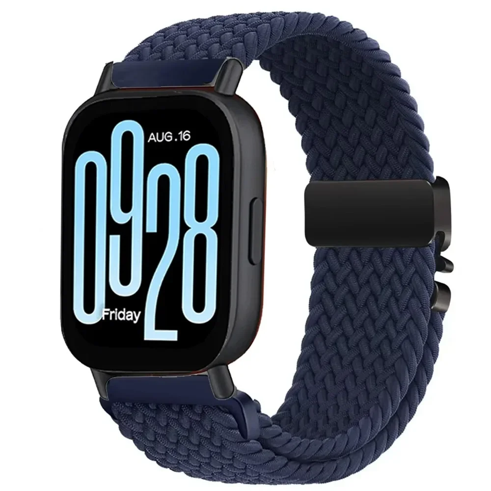 22/20mm Nylon Braided Strap For Redmi Watch 5 Active 5 Lite Adjustable Magnetic Bracelet For Redmi Watch 3 Lite/Active Watchband