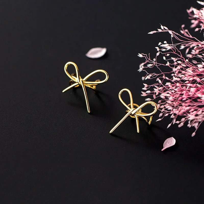 Trustdavis Real 925 Silver Bowknot Ear Cuff Clip on Earrings for Women Daily Wear Jewelry Gift DB1186 view 5