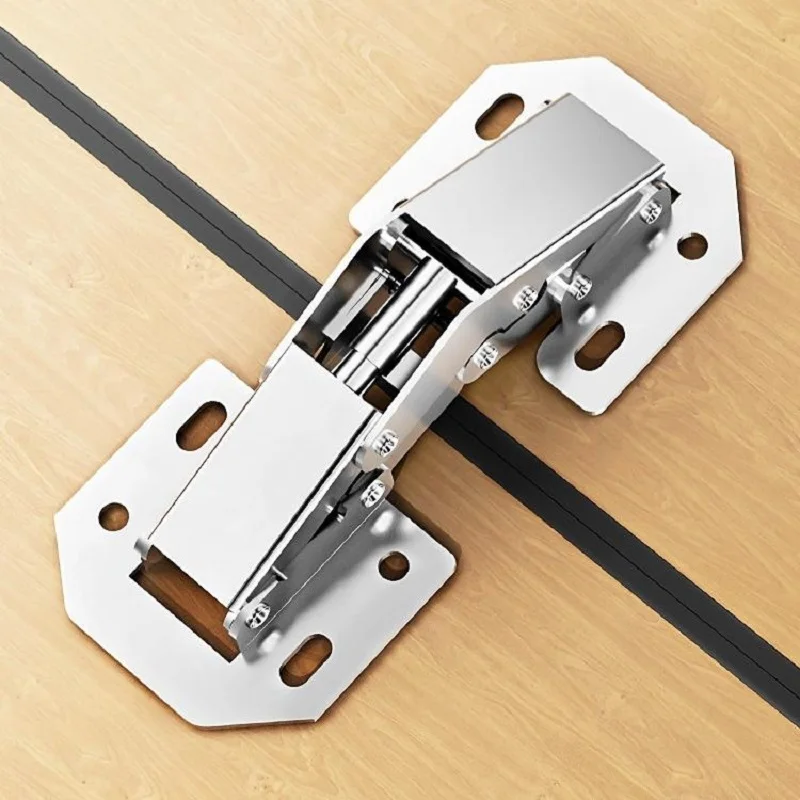 stainless steel Cabinet door hinges Hinge spring hinge Wardrobe Hardware Damping hydraulic Buffer Folding Artifact