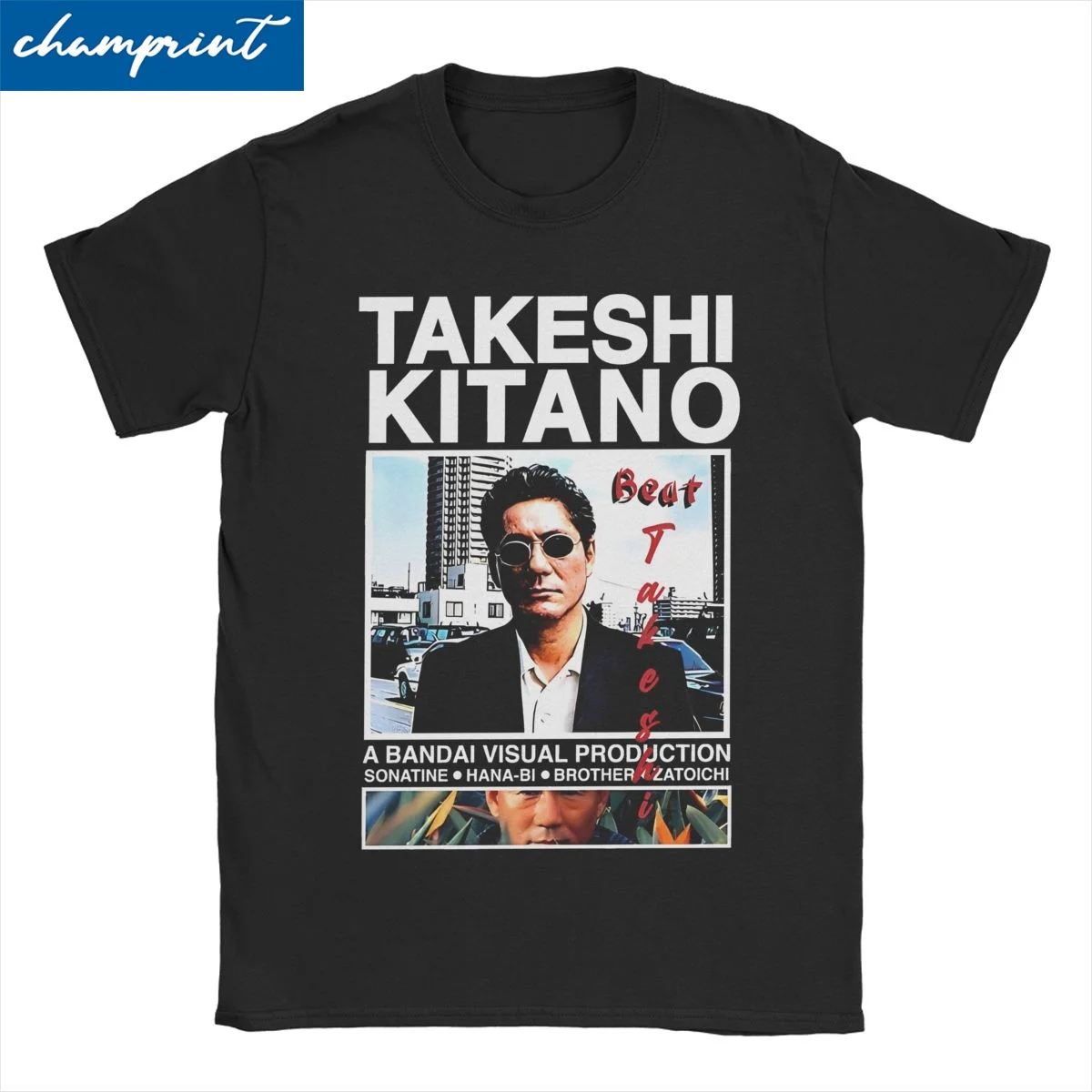 Men Women's Takeshi Kitano T Shirt 100% Cotton Tops Crazy Short Sleeve O Neck Tees Plus Size T-Shirt