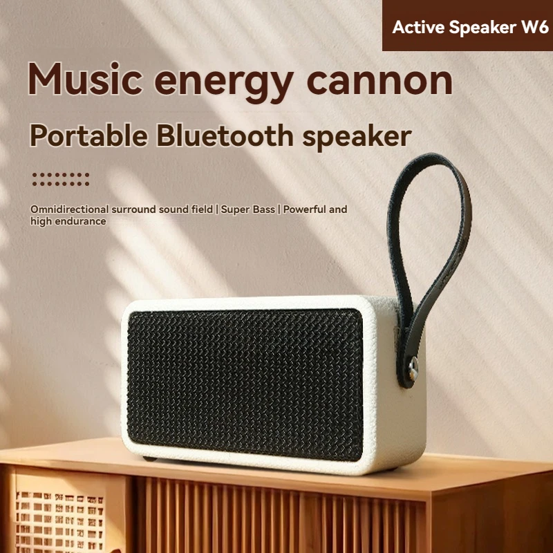 

2025 NEW Wireless Bluetooth Speaker Outdoor Portable Waterproof Soundbox Wooden Vintage Subwoofer High Fidelity Surround Sound