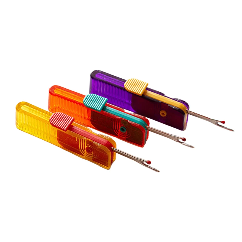 Cortadores de hilo de acero inoxidable, destripador de costuras, cuchillo para quitar puntadas, herramientas de costura artística, accesorios de costura DIY, 3 uds.