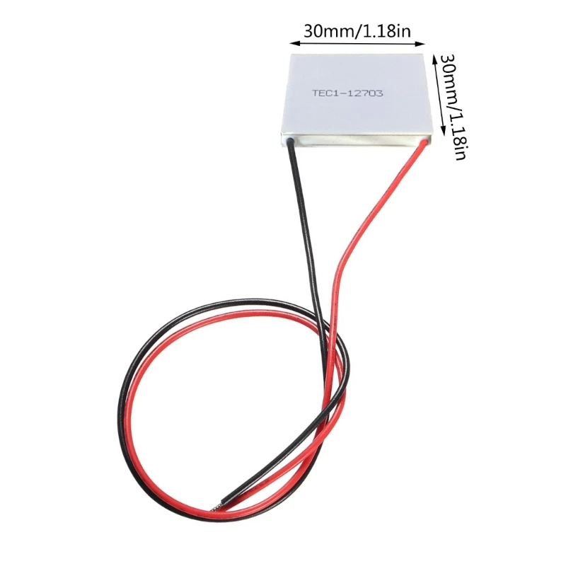 TEC1-12703 المبرد 12 فولت 12A 29.7 واط لوحة التبريد الحرارية لأشباه الموصلات الحرارية المبرد الجيل 30x30 متر