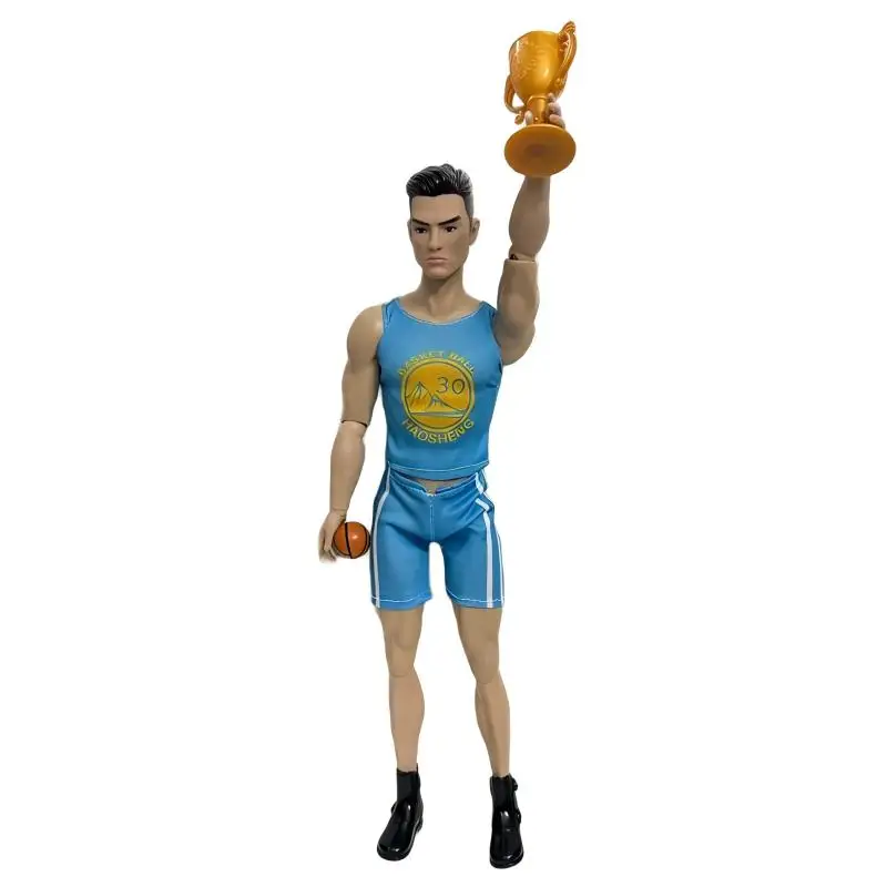 Plus récent 12 pouces Sport homme fort beau footballeur joueur de Football panier sportif mâle poupées pour 14 + Collection bricolage présent