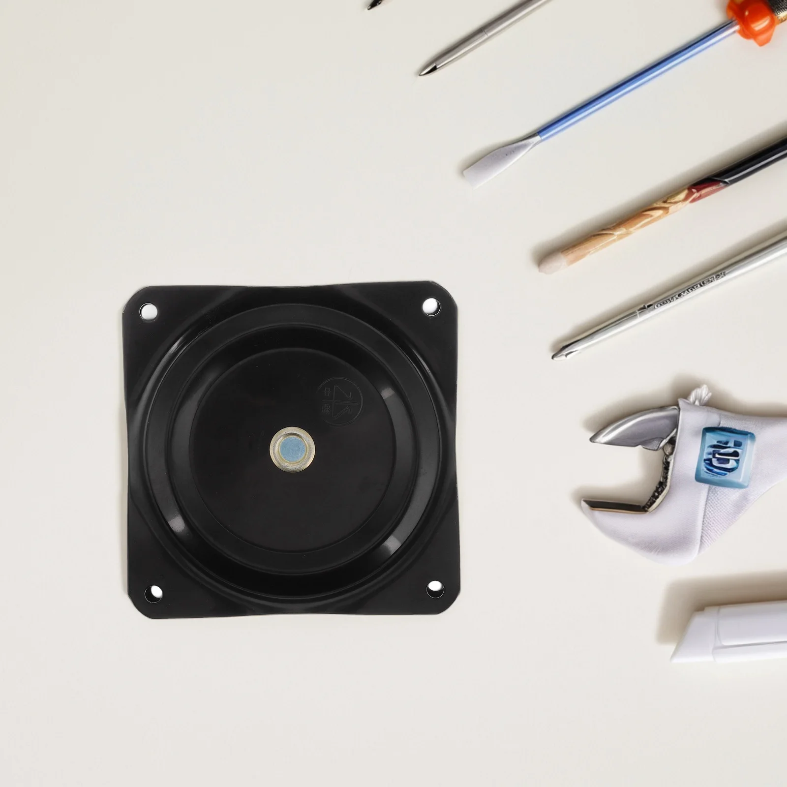 

Furniture Turntable Swivel Base Black Solid Half Ball Bearing Heavy Duty Chair Parts Replacement Rotating Hardware