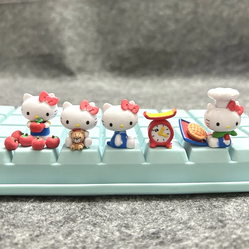 Sanrio Characters Hello Kitty Cute Doll Toys Kids Christmas Gifts Table Ornaments Gashapon Capsule Figurine Blind Box