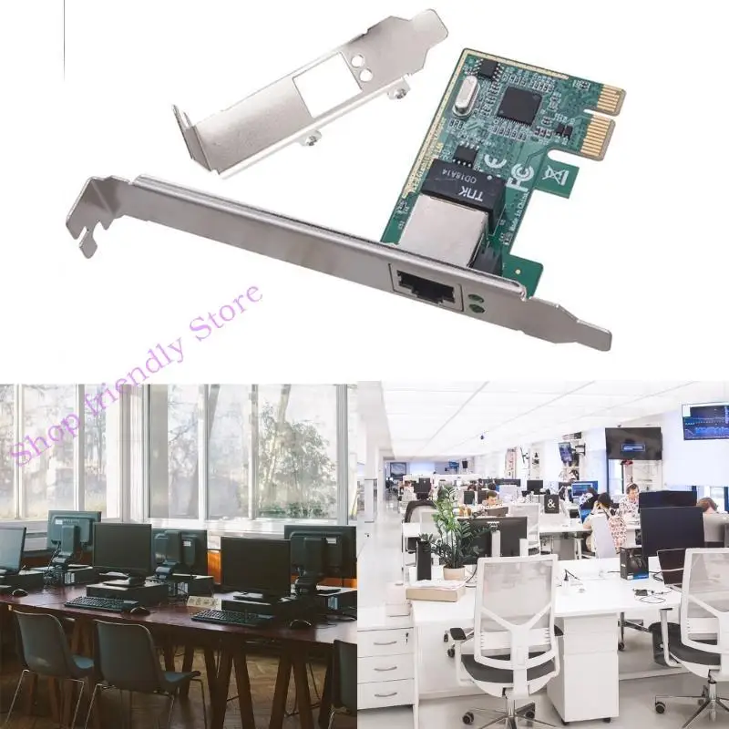 

594A компьютерная графическая карта PCI-E Gigabit Card Одиночный порт 1x до RJ45