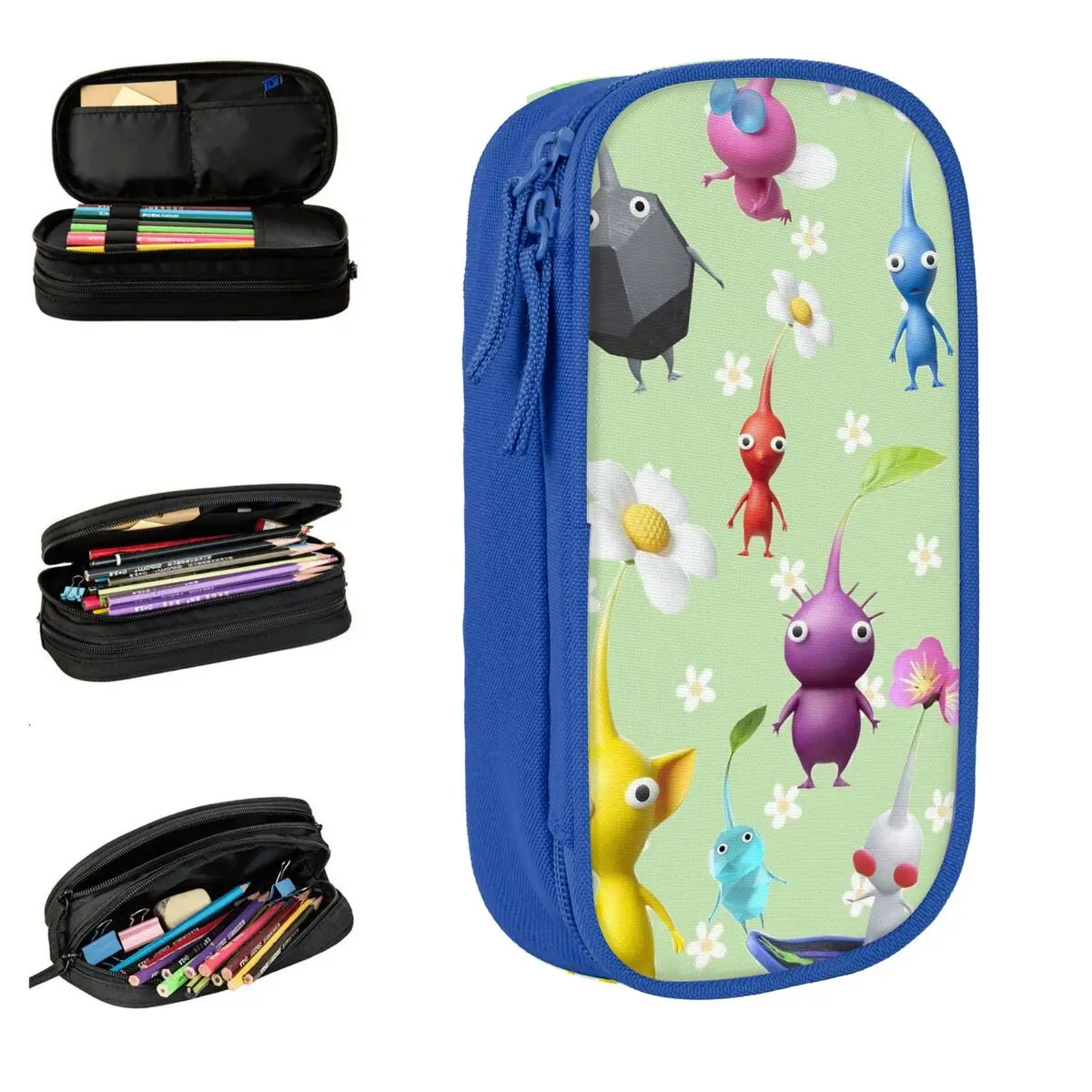 jogo-divertido-dos-desenhos-animados-bonito-pikmin-lapis-caso-caixa-de-caneta-para-estudante-grandes-sacos-de-armazenamento-material-escolar-ziper-papelaria
