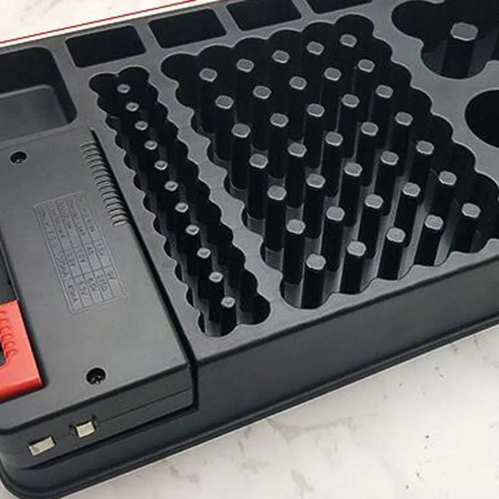 

98Pcs Storage Organizer Removable Tester Holder for Aa Aaa 9V Button Cell Batteries Neat Storage Box
