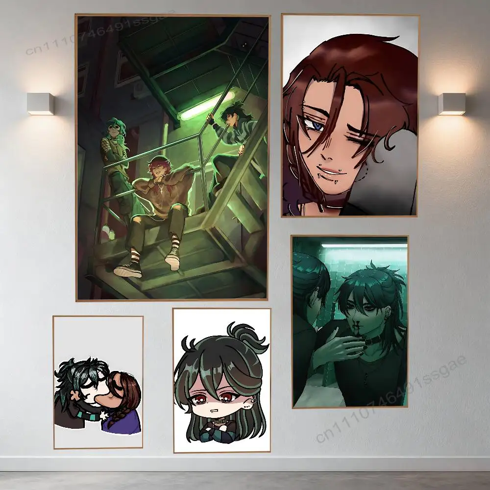 

Sol The K-Kid at The Back Poster Wall For Sticky Decoration Waterproof Home Living Room Bedroom Bar