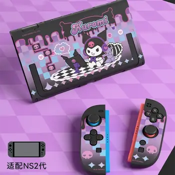 全新三麗鷗酷洛米Hello Kitty Switch2保護殼硬殼收納盒可插拔底座NS2配件擺件女孩禮物 8 最佳銷售 kuromi 任天堂 Switch 保護殼 - №1