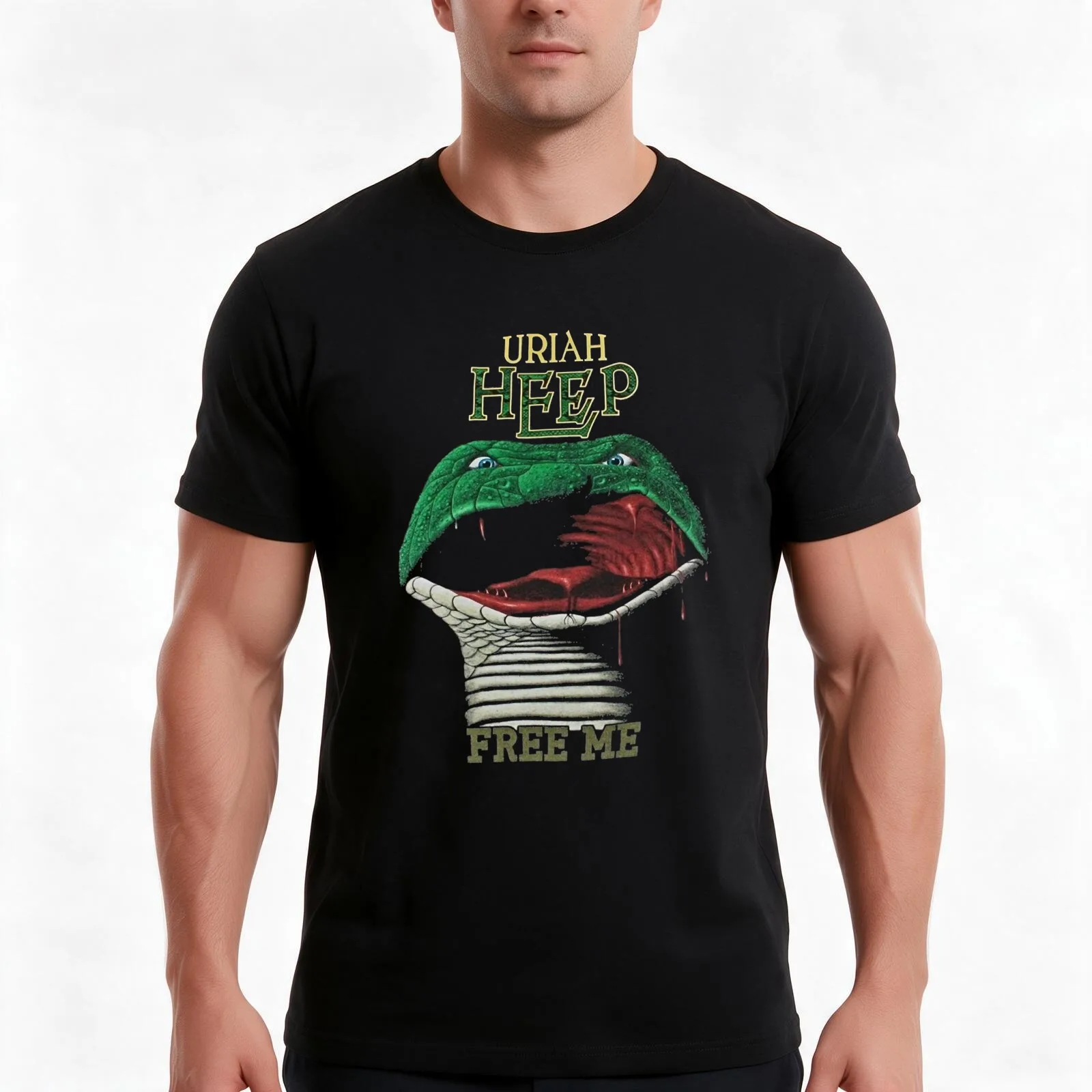 Look at Yourself Uriah Rock Band T-Shirt Summer Casual Cotton Tee Oversized Streetwear Tops Vintage Graphic Print
