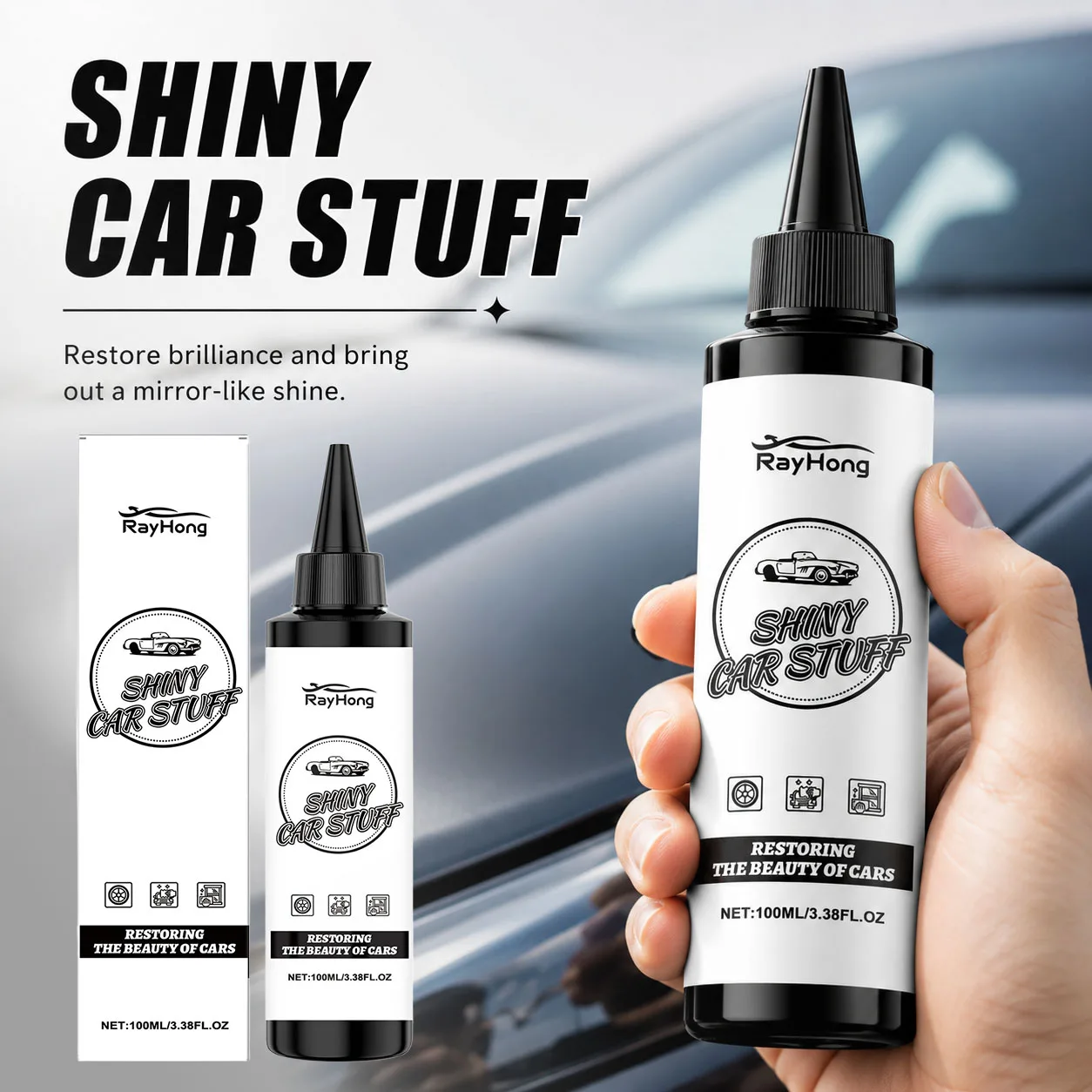 Shiny Car Paint Restorer Car Scratch Remover Long Last Up To 6 Months Restore Auto Paint Shine Nanos Grade Car Care Maintenance