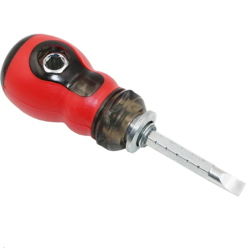 For Mini Dual Purpose Scalable Magnetic Screwdriver 6mm Tip Chrome Vanadium Steel Short Distance Non Slip Handle For Electrical