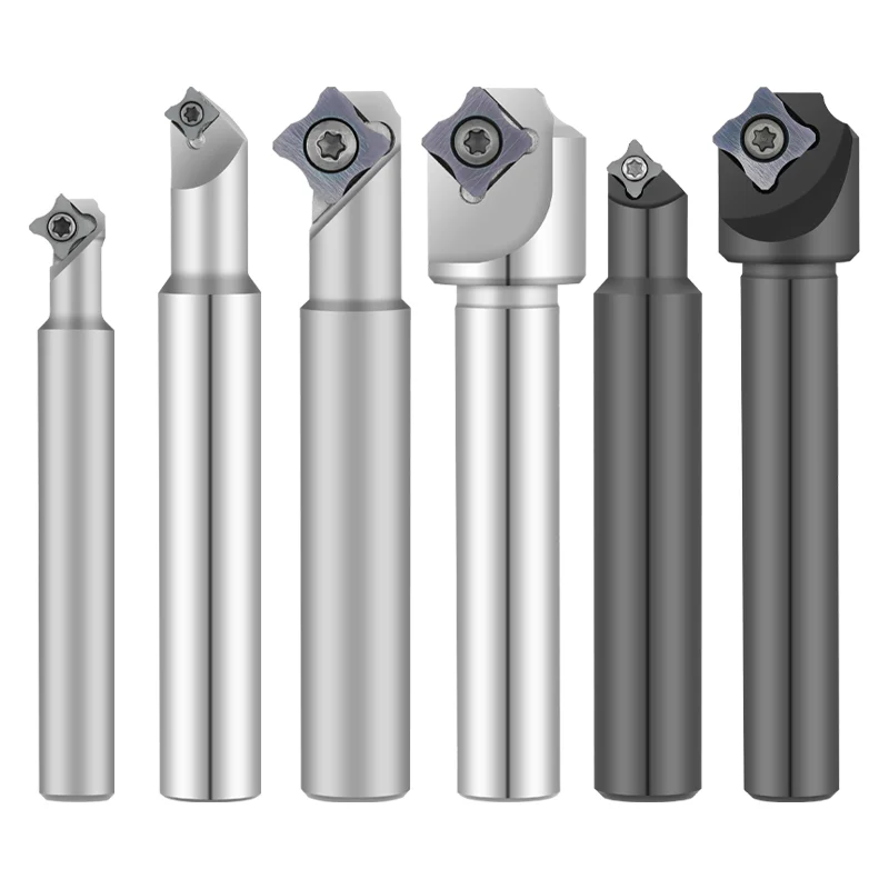 Barra de corte de biselado especial de ángulo R CNC, cortador de biselado interno R positivo y negativo R externo