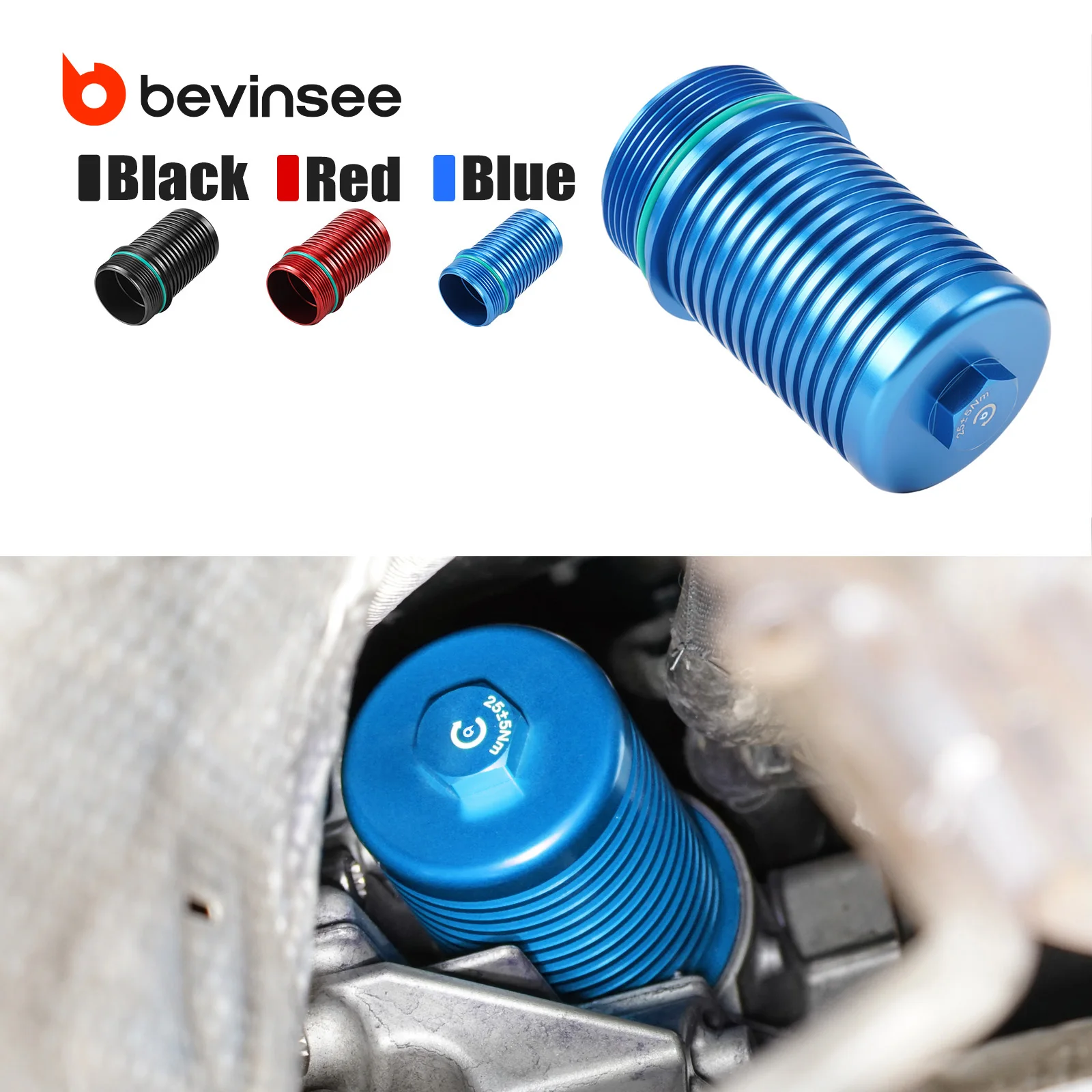 

Корпус масляного фильтра коробки передач BEVINSEE для VW DQ381/DQ500, 7-скоростной DSG/S Tronic, для Golf MK7 MK8 GTI, для Audi S3 RS3 8V, TTRS 8S