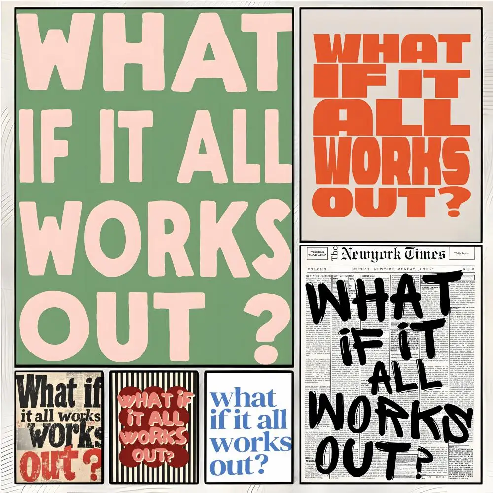 music album print room decor W-What If It All Works Out Poster Superior Home Space Pub Indoor Decorative Art & Home Decor