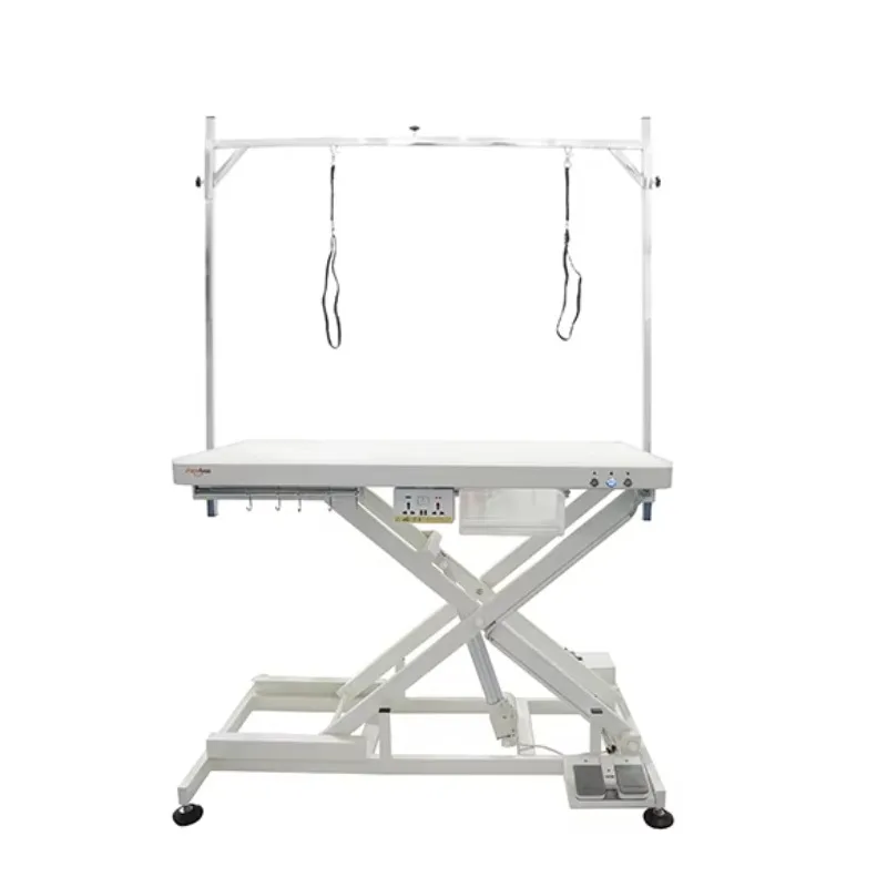 Electric Lifting Stainless Steel Automatic Dog Grooming Table With LED Light