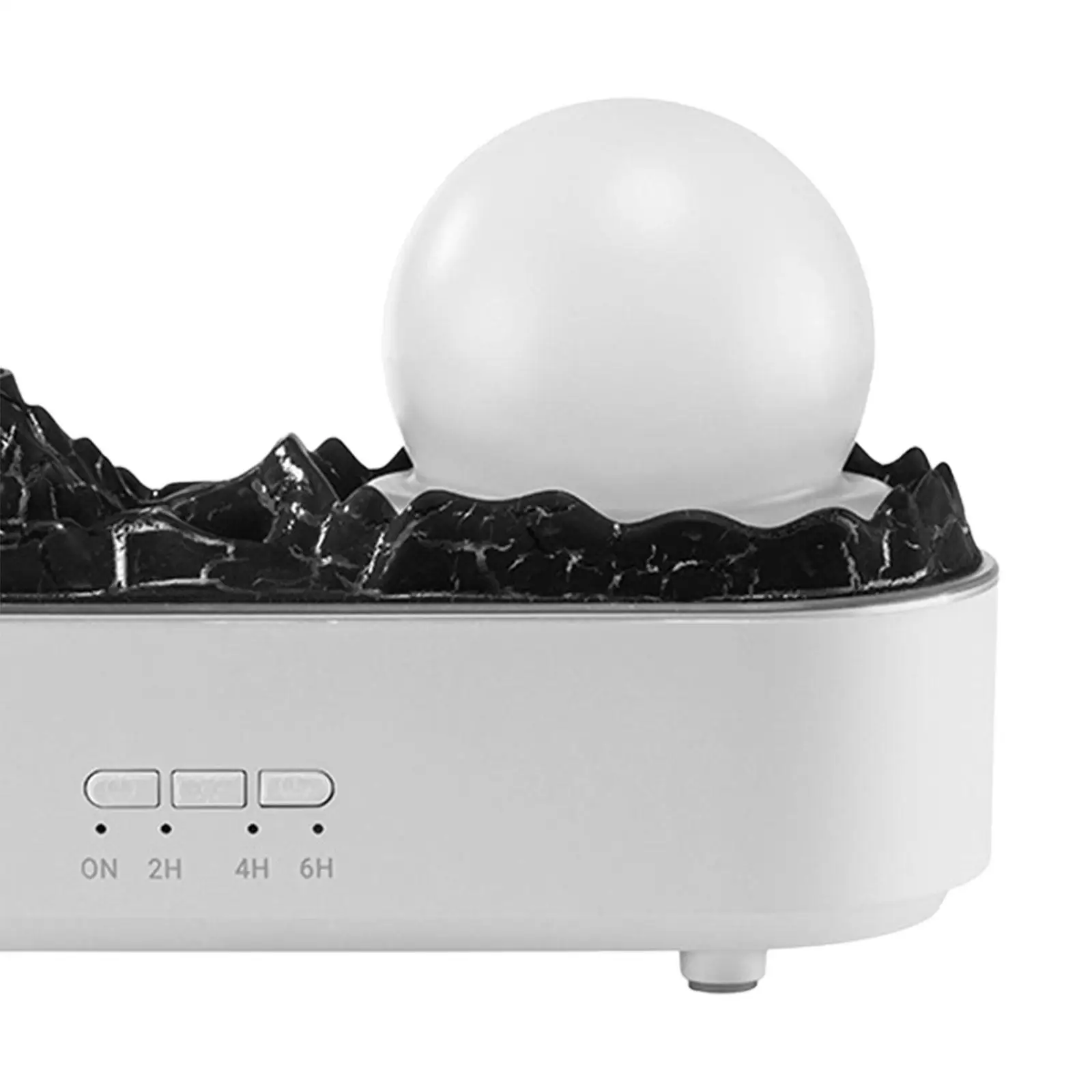 Humidificador de dormitorio de volcán simulado USB de 200 ml lindo portátil para el hogar