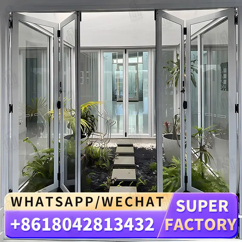 

Customizable Windows Foldable Door for Modern Office Spaces in the USA Factory Made Windows Foldable Door