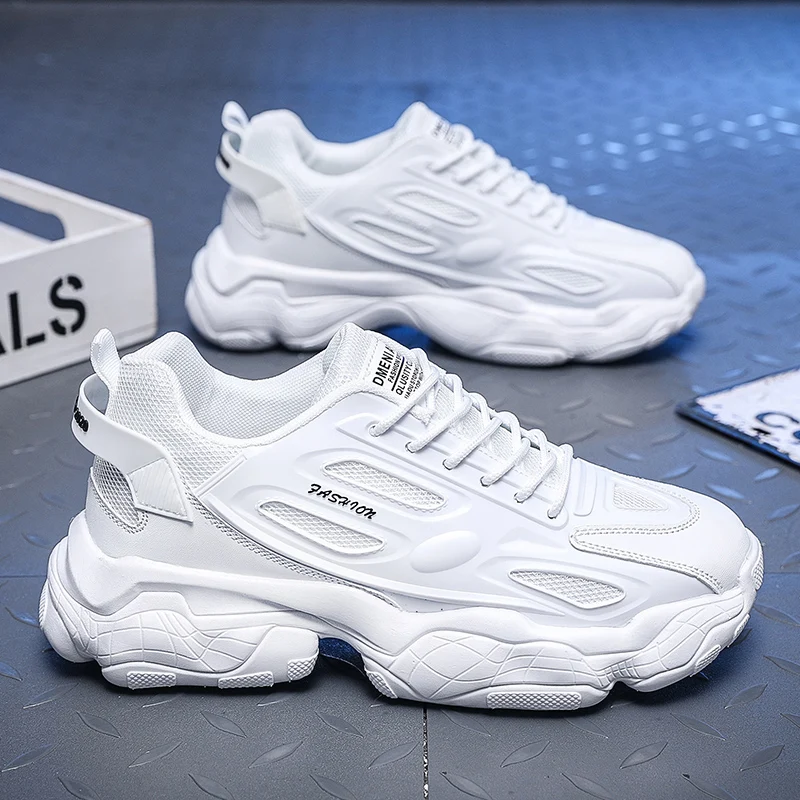 2023 New Men\'s Shoes platform shoes Fashion Mid top Men\'s Sneakers Youth Daddy Shoes Casual Shoes Fashion Sports Shoes Men