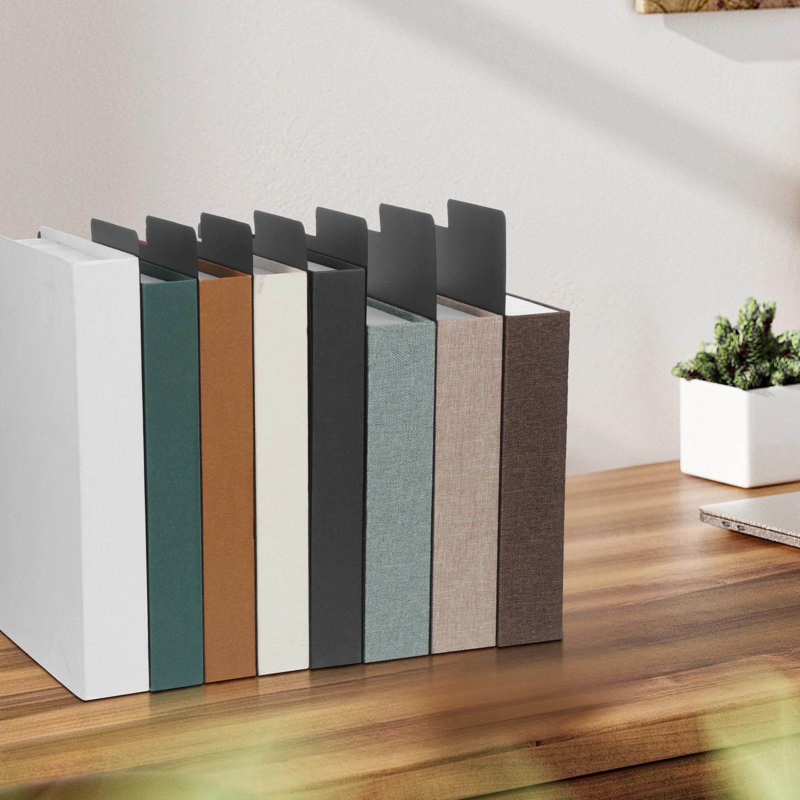 20 قطعة فواصل تسجيلات الفينيل فاصل الكتب للأرفف علامات تبويب فرز الكتب الهزلية مع علامة تبويب بطاقة التداول رف الكتب #3