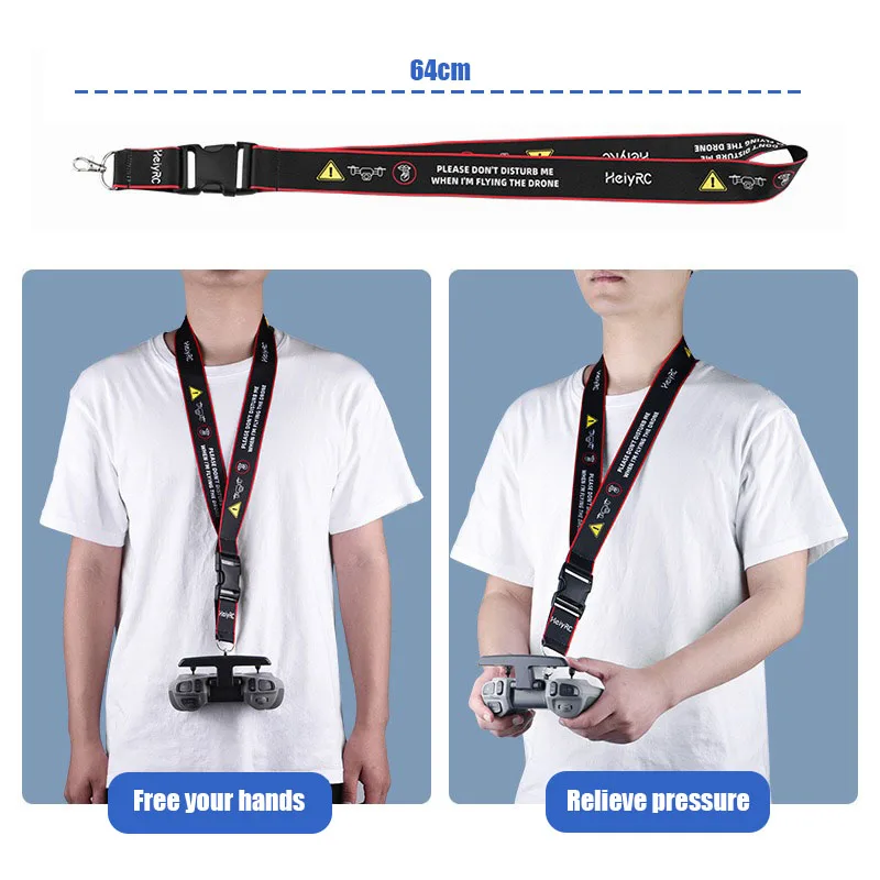 VOLODYMYR Remote Control Neck Lanyard for DJI FPV Remote Control 2 Phantom 3 /4 Series Neck Strap Hanging Straps Belt Drone