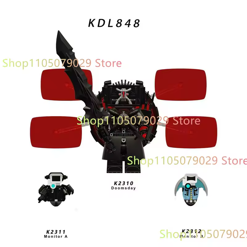 New KDL SWAT Skibidi Toilet Man Figures Anime Block Toys TvMan Titan Cameraman Speakerman Bricks Model Toy Birthday Gift - Image 4