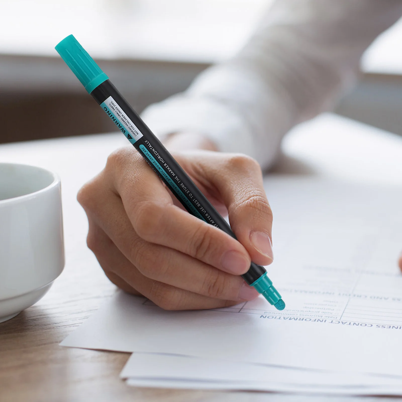 

12pcs Acrylic Markers Dual Tip For Glass Wood Fabric Ceramic Mug Paint Pens Craft Art Supplies Drawing Pens Kit