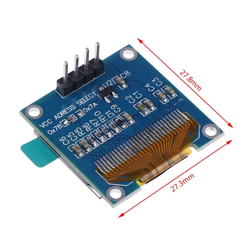 0.96 Inch Blue Yellow Blue Dual Color White I2C IIC Communication Display OLED LCD Screen Module