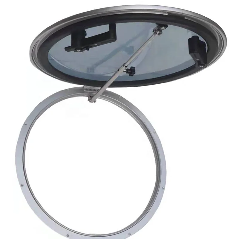 

Round Customize Aluminum Alloy Tempered Glass Marine Deck Skylight Porthole Round Deck Hatch