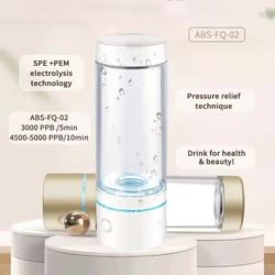 H2 Life SPE/PEM Hydrogen Water Generator ABS-FQ-02 Molecular Hydrogen Dissolved Water Ionizer Maker H2 CUP Hydrogenated Bottle