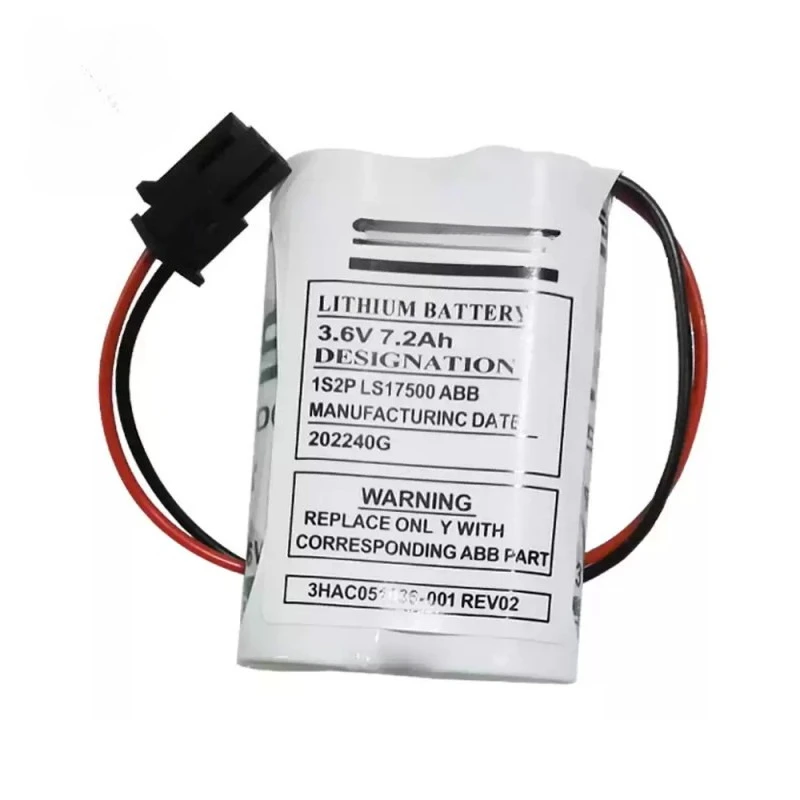 

1 шт. НОВЫЙ АККУМУЛЯТОР SAFT 3HAC051036-001 3.6В 7.2Ач для робота ABB IRB120