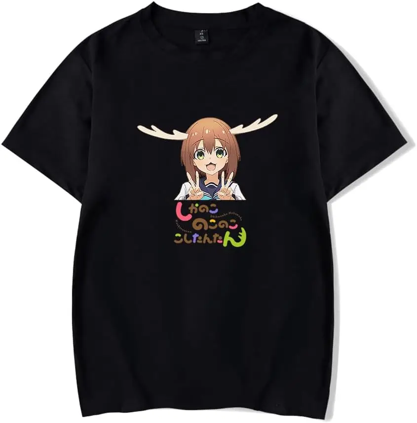 My Deer Friend Nokotan Anime T-Shirt Merch Casual Short Sleeved T Shirt Unisex Tee New Fashion Top Tees