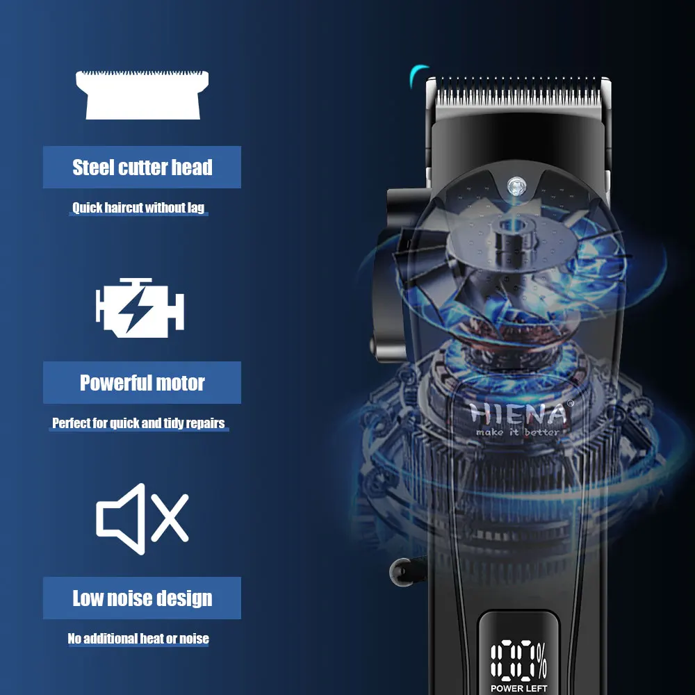 남성용 이발 키트, 2~4피스 세트 충전식 무선 이발기(LED 디스플레이, USB 포함)