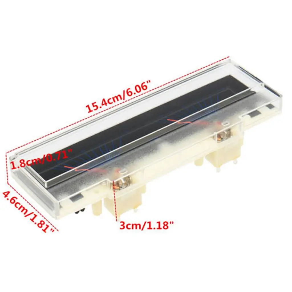 LED Backlit Analog VU Meter Kit Plastic Panel Audio Level Meter for Receiver Preamp and Cassette