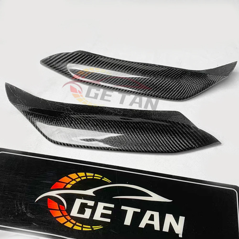 New Dry Carbon Fiber Front Bumper Splitters Lip Canards for M3 F80 M4 F82 2015-19 High Polished Bolt-On Fitment Tested 6