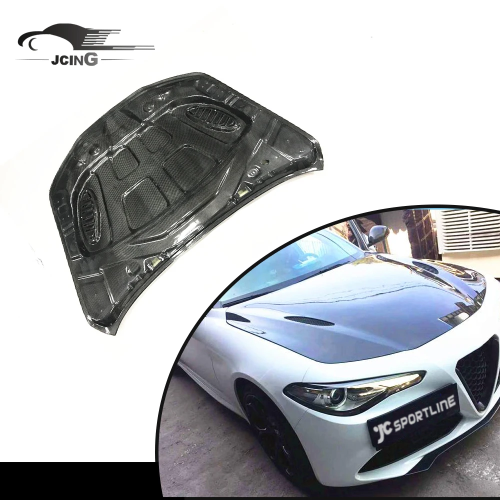 

For Α Coefficient Romeo Giulia 4 Doors 2017-2020 Carbon Fiber Car Hood