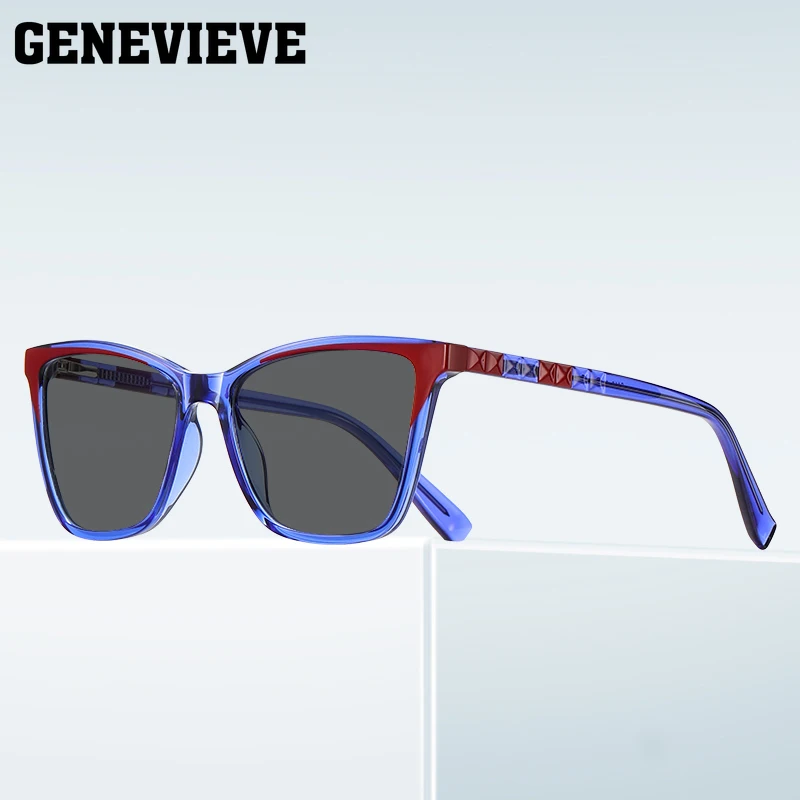 نظارات شمسية مستقطبة على شكل فراشة هندسية ، نظارات حماية من الاشعة البنفسجية ، إطارات مخصصة ، درجة قصر النظر ، PFD2116 ، الموضة #3