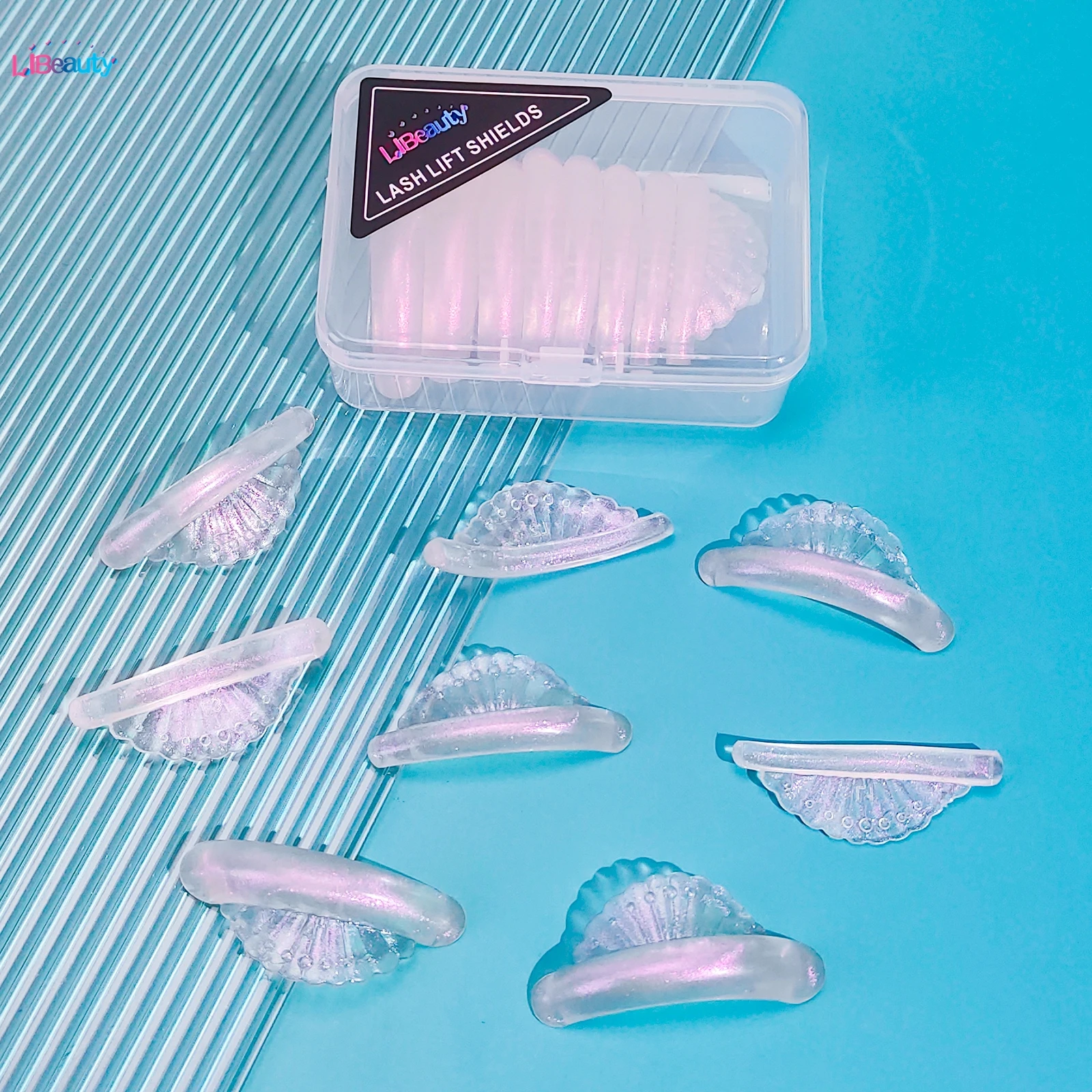 Libeauty C Kulka do trwałej na rzęsy bez kleju, silikonowa podkładka do trwałej, klejące wałki do rzęs, osłonka, lifting, 3D zalotka do rzęs, akcesoria do makijażu