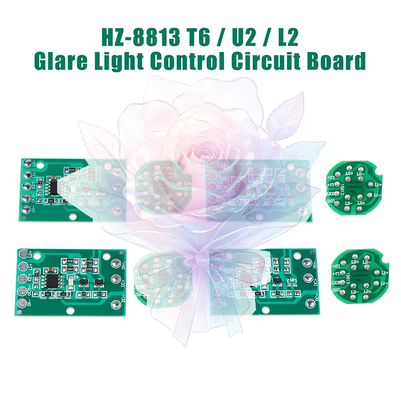HZ-8813 /U2/L2 Glare Light Control Circuit Board Flashlight Driver Board 3 Function 5 Function Gear Electric Plate