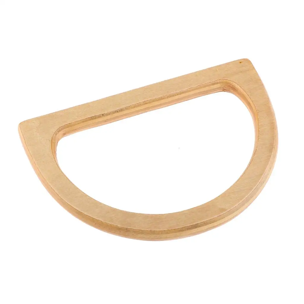 

Oval Shaped Wooden Bag Handle Coat Rack Replacement Wood Handbag Handle DIY