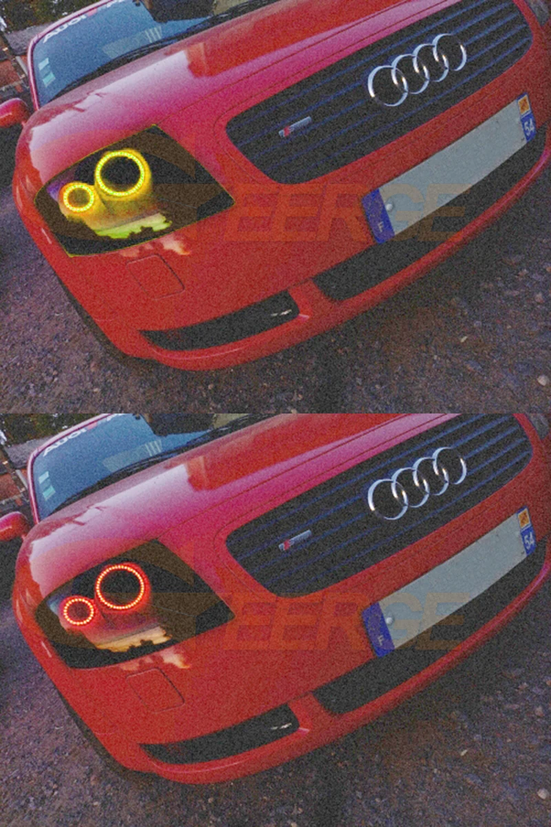 For Audi TT MK1 8N 1999 2000 2001 2002 2003 2004 2005 2006 Bluetooth APP Ultra Bright Multi Color RGB Led Angel Eyes Halo Rings