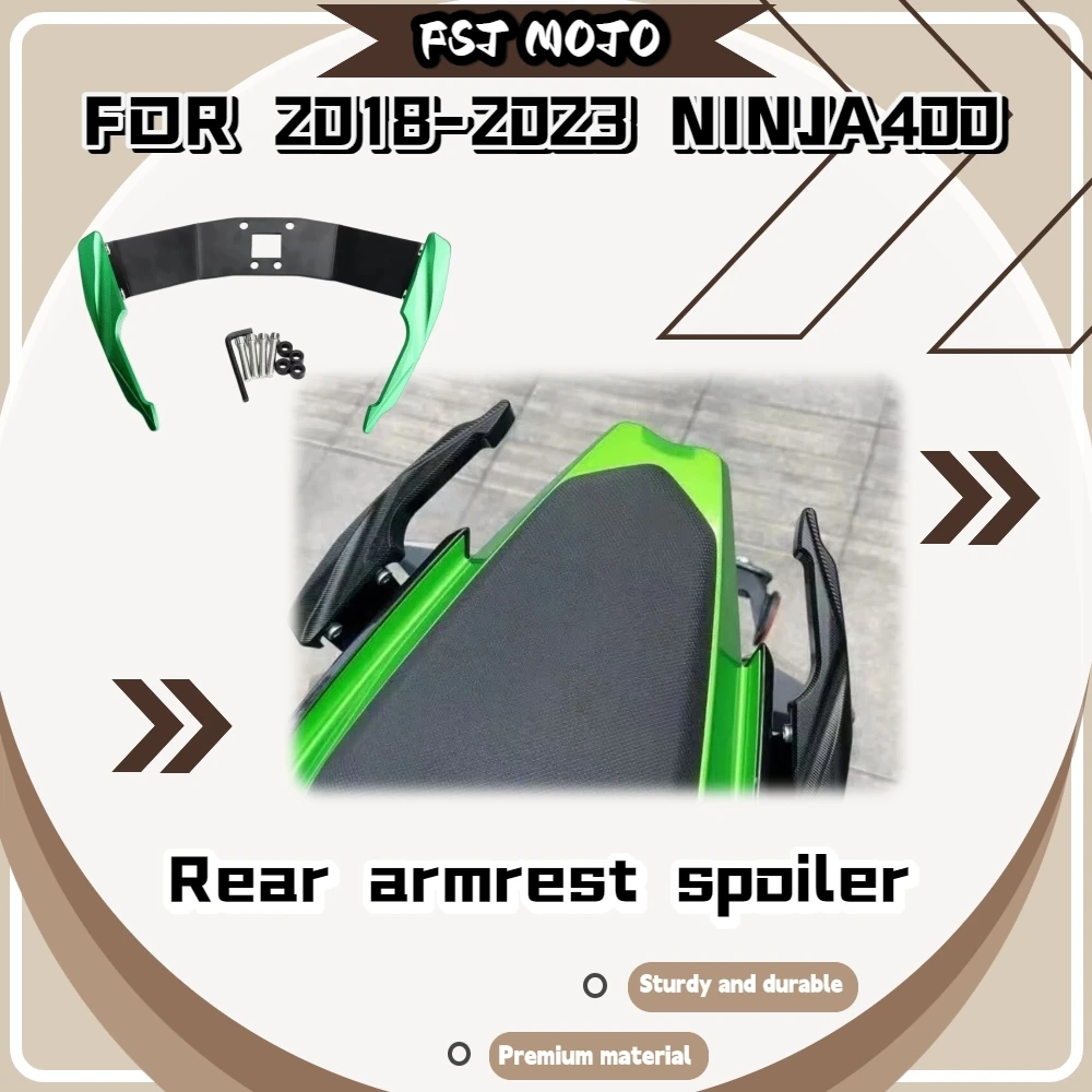 For NINJA400 2018-2023 Motorcycle Dual Side Rear Handrail Hard Aluminum Stable Support For Passenger Riding